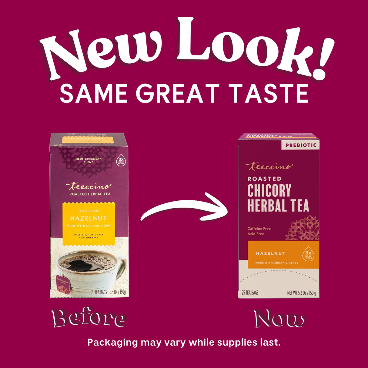 Té de hierbas tostado de avellana