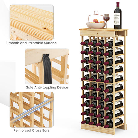 Botellero modular para 40 botellas