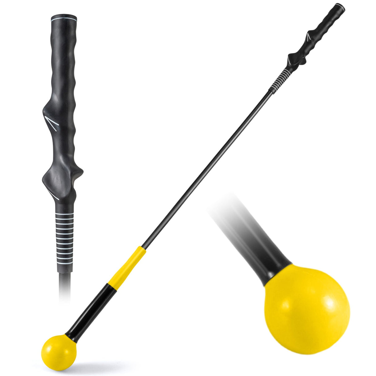 Ayuda de entrenamiento de swing de golf de 40 pulgadas con cabeza pesada para agarre, ritmo y equilibrio