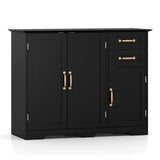 Aparador de cocina moderno de 40 pulgadas con 2 cajones y estante ajustable