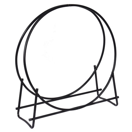 Estante de Almacenamiento de Leña de Acero Tubular de 30 Pulgadas