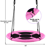 40 Inch Flying Saucer Tree Swing Indoor Outdoor Play Set