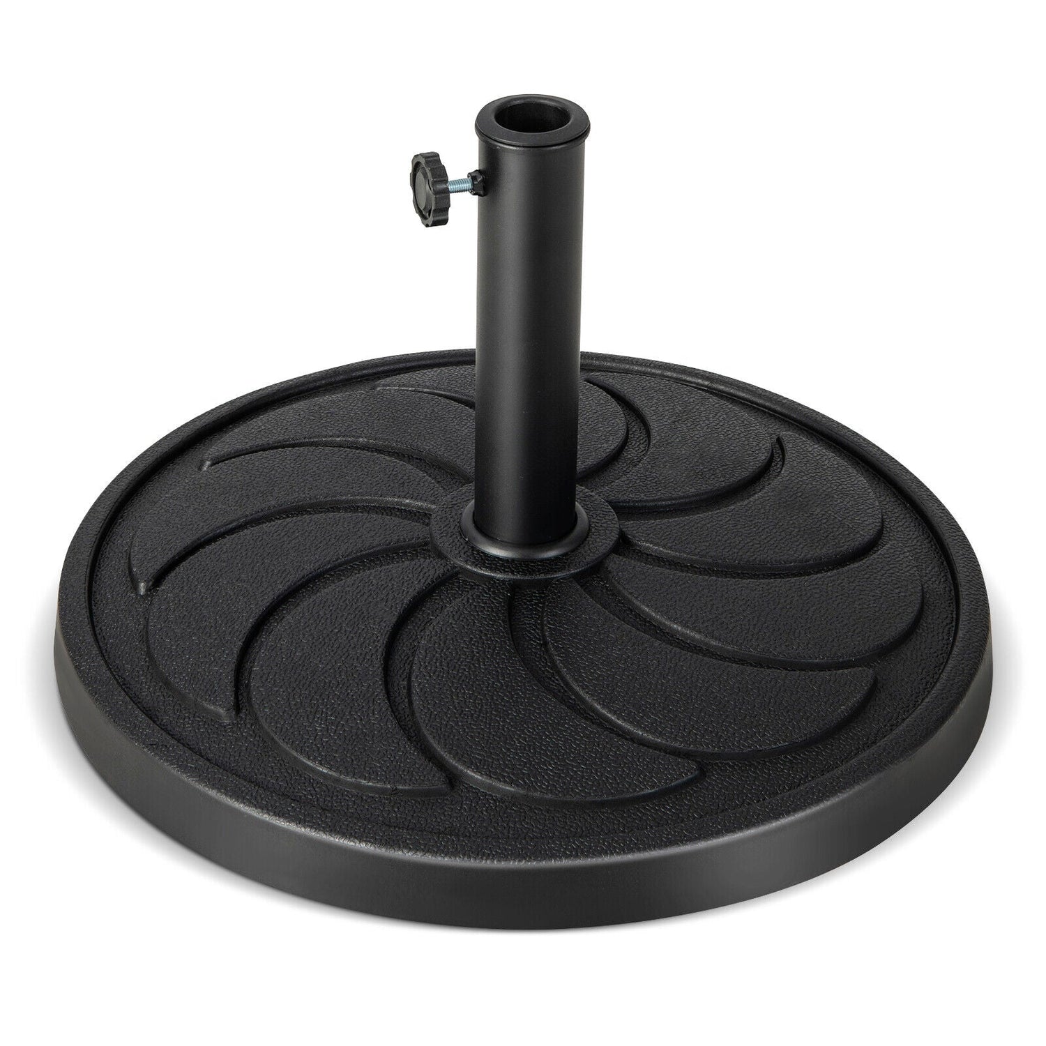 Base para sombrilla de exterior redonda de 40 libras y 21.5 pulgadas