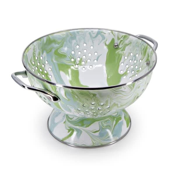 Golden Rabbit Enamelware Medium Colander 3 Quart