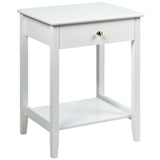 Wooden Nightstand End Table Storage Display