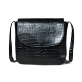 Bandolera Diva Black Croco
