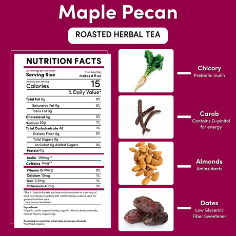 Té Herbal Tostado de Arce y Nueces Pecanas