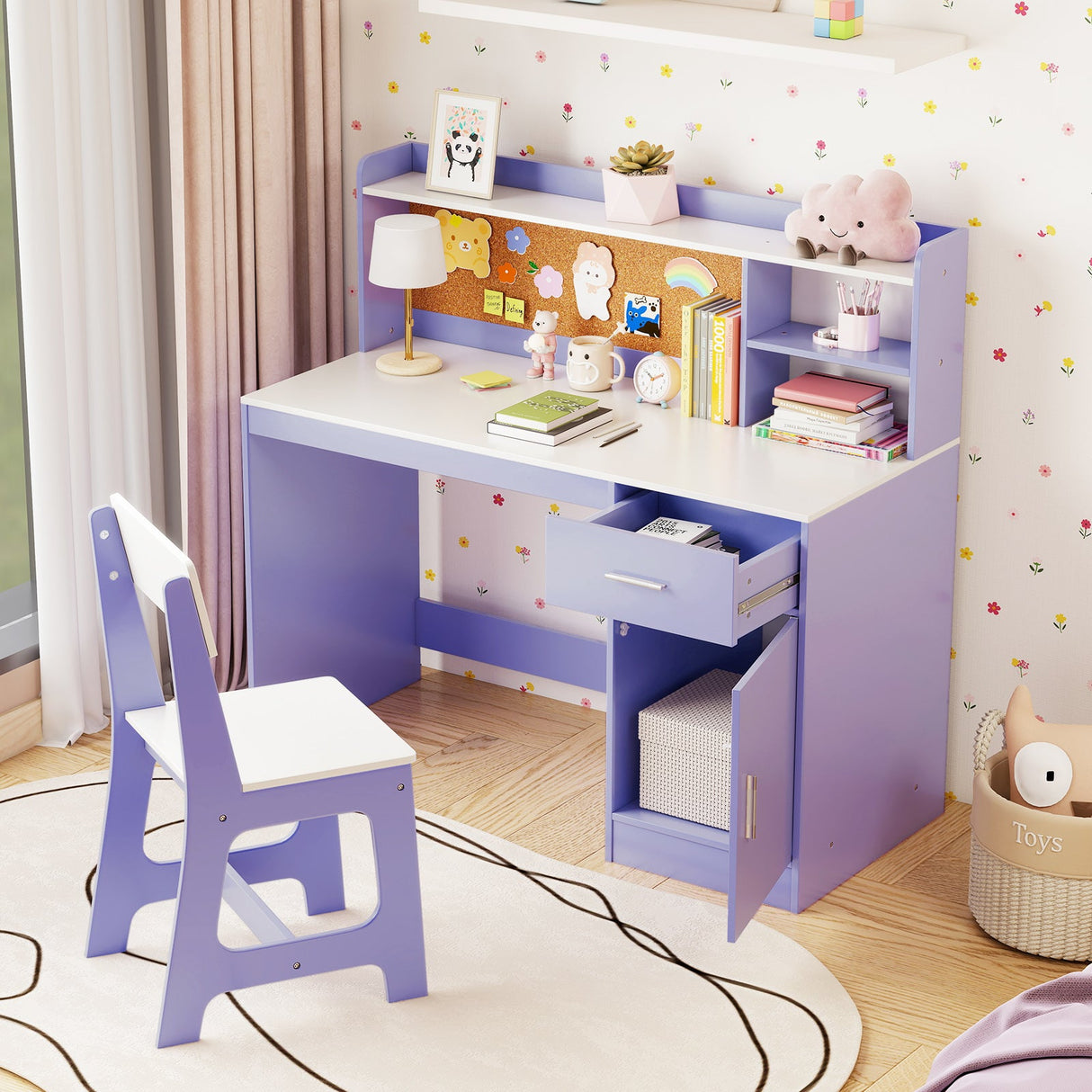 Juego de escritorio y silla de estudio para niños Mesa y silla para estudiantes