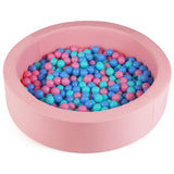 Foso de bolas redondo de espuma de 42.5 pulgadas con relleno de esponja 25D y cubierta de PU lavable para niños pequeños