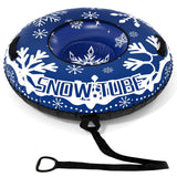 42" Heavy-duty Inflatable Snow Tube with Detachable Tow Strap