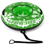 42" Heavy-duty Inflatable Snow Tube with Detachable Tow Strap