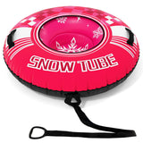 42" Heavy-duty Inflatable Snow Tube with Detachable Tow Strap