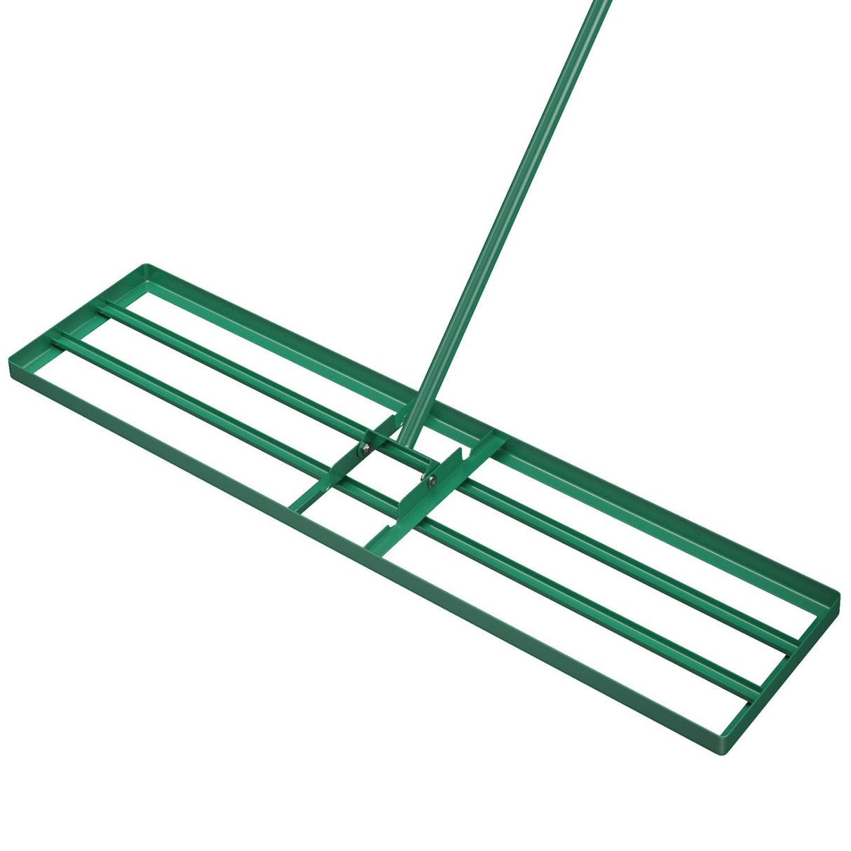 Rastrillo nivelador de césped de 42 x 10 pulgadas con mango ergonómico