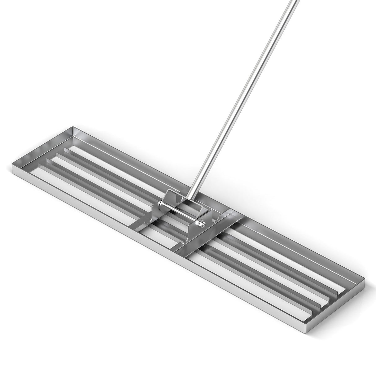 Rastrillo nivelador de césped de 42 x 10 pulgadas con mango ergonómico