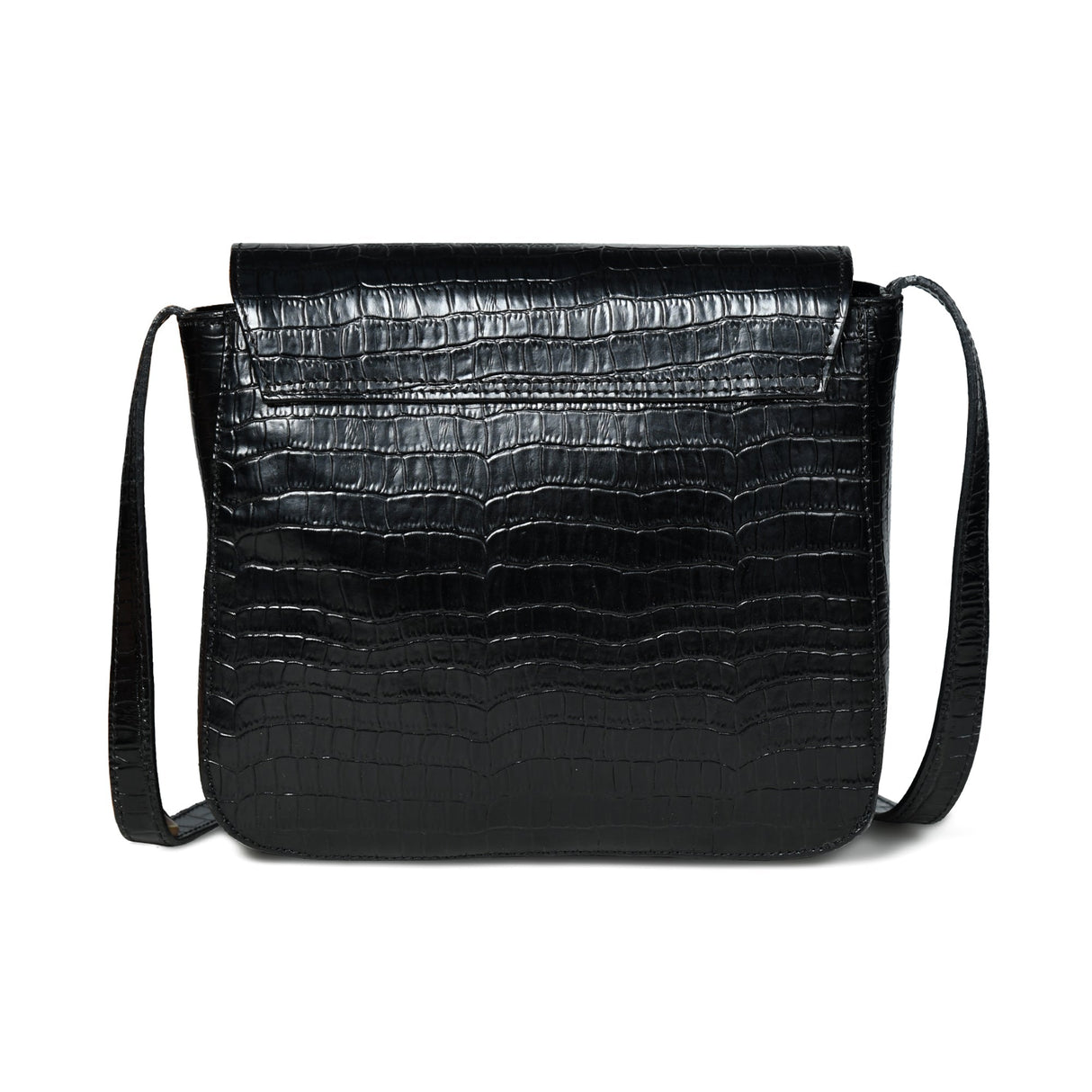Bandolera Diva Black Croco
