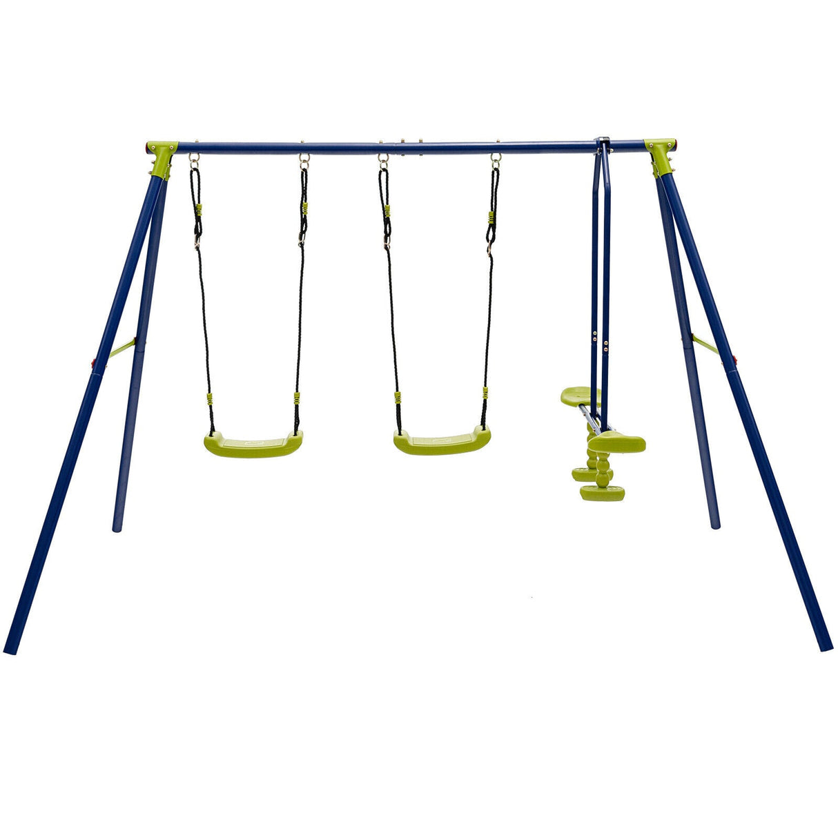 Columpio infantil de 440 libras con dos columpios y un planeador