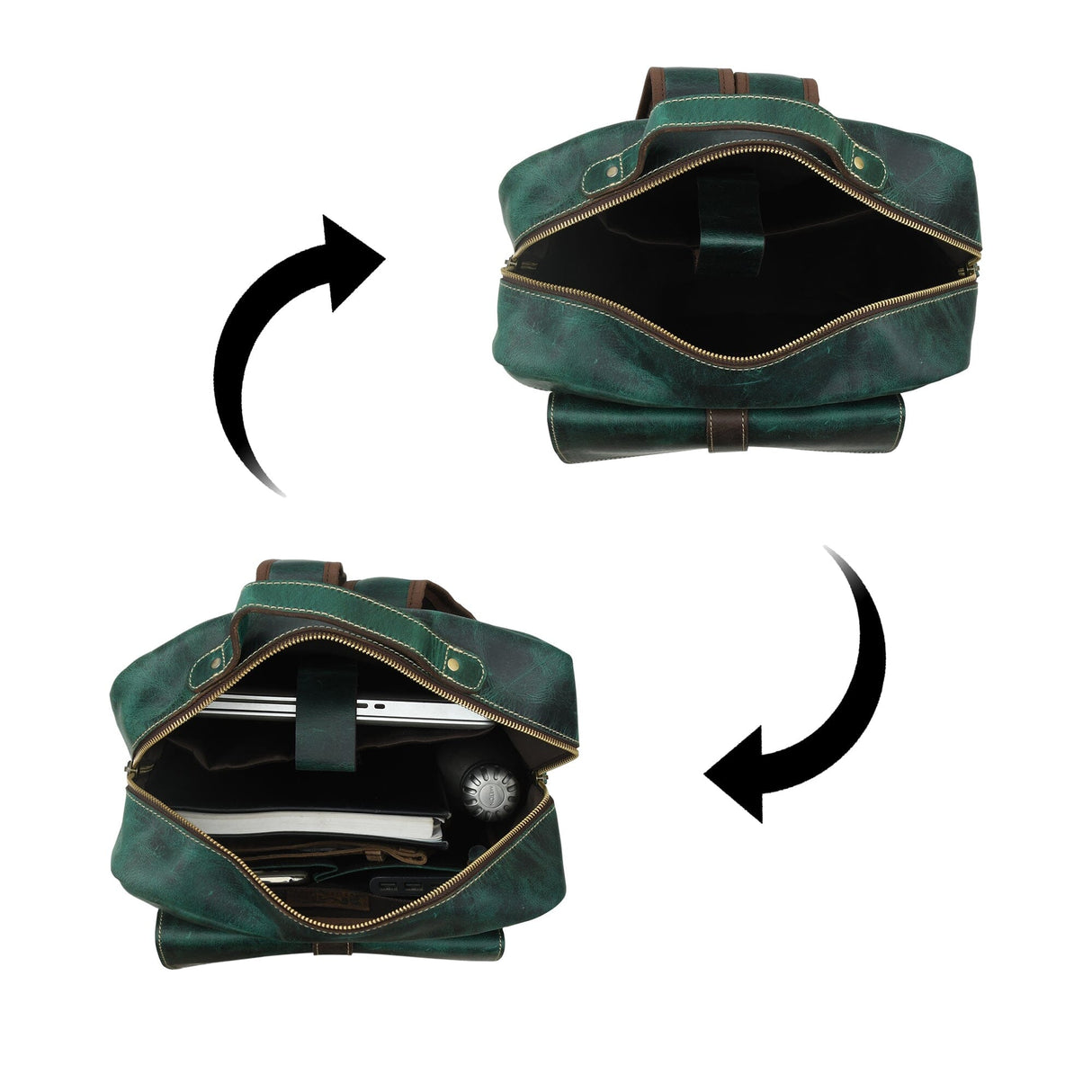 Mochila de cuero Greenfield