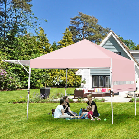 Carpa plegable de 17 x 10 pies con toldo instantáneo ajustable