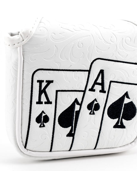 Blanqueado As de Picas - Funda de Mazo para Putter