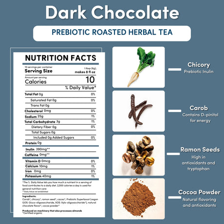 Té de Hierbas Prebiótico SuperBoost de Chocolate Negro
