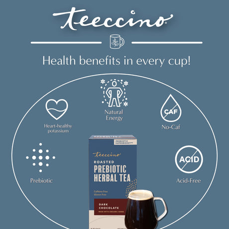 Té de Hierbas Prebiótico SuperBoost de Chocolate Negro