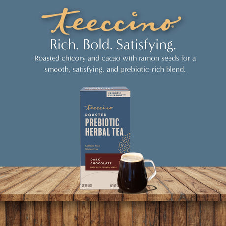Té de Hierbas Prebiótico SuperBoost de Chocolate Negro