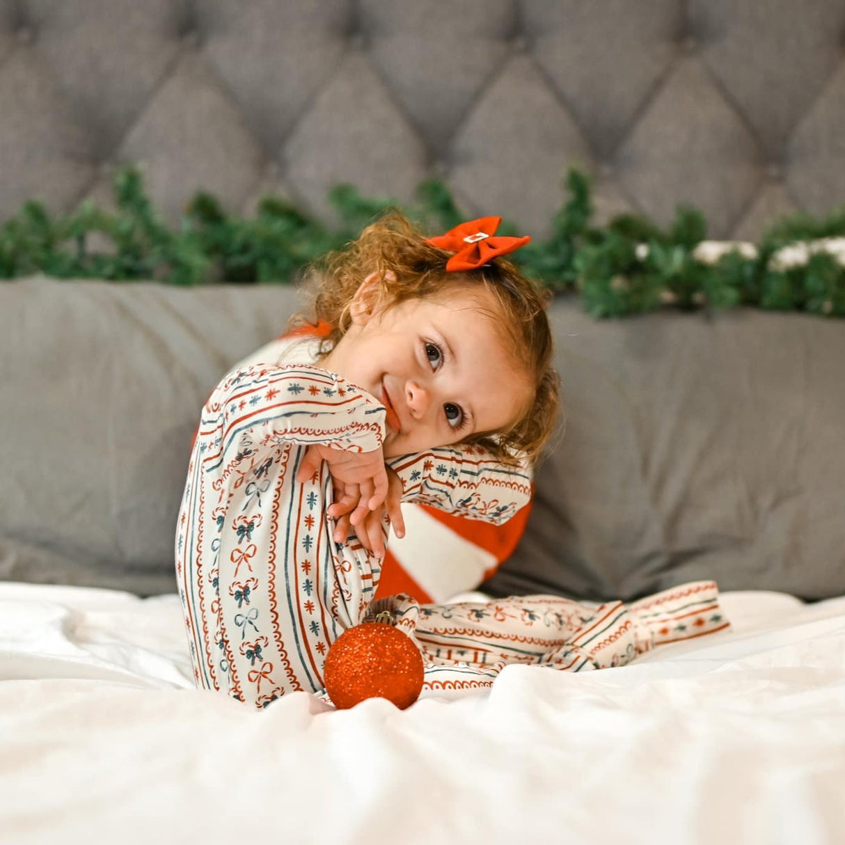 Pijama de Navidad de Bambú Candy Cane Lane - Zippy