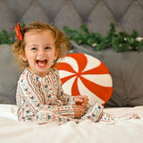 Pijama de Navidad de Bambú Candy Cane Lane - Zippy