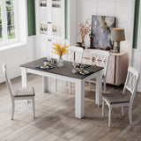Mesa de comedor de 47 pulgadas para cocina y comedor