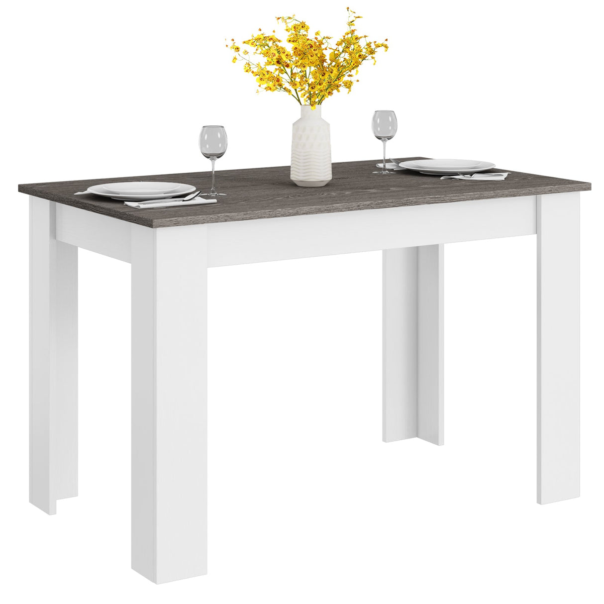 Mesa de comedor de 47 pulgadas para cocina y comedor