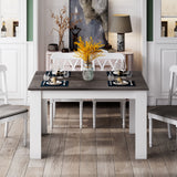 Mesa de comedor de 47 pulgadas para cocina y comedor