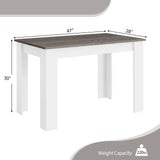 Mesa de comedor de 47 pulgadas para cocina y comedor