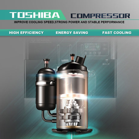 Máquina de helados comercial de acero inoxidable de 2200 W con 3 sabores