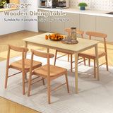 Mesa de comedor de madera de 48 pulgadas para 4 personas
