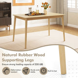 Mesa de comedor de madera de 48 pulgadas para 4 personas