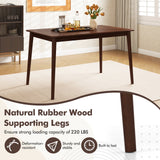 Mesa de comedor de madera de 48 pulgadas para 4 personas