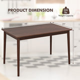 Mesa de comedor de madera de 48 pulgadas para 4 personas