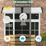 Toldo para ventana de puerta delantera de exterior de 48 x 40 pulgadas