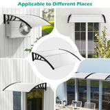 Toldo para ventana de puerta delantera de exterior de 48 x 40 pulgadas