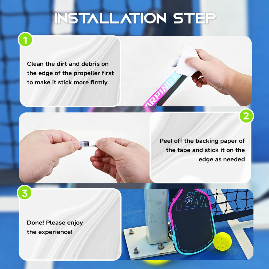 Cinta de plomo para pickleball - Negra