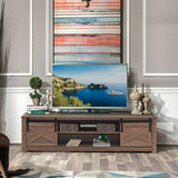 Mueble de TV de 65 pulgadas con puerta corrediza estilo granero