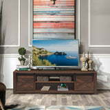 Mueble de TV de 65 pulgadas con puerta corrediza estilo granero