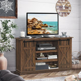 Mueble de TV con puertas corredizas tipo granero