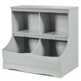 Mueble Bajo Multiusos con Estantería para Niños