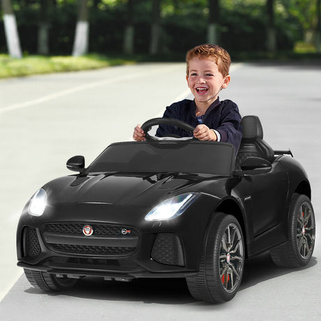 Coche eléctrico con licencia 12V Jaguar F-Type SVR para niños