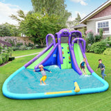 Parque Inflable de Agua y Arena Mighty Bounce House con Piscina Grande