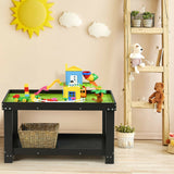 Mesa de juego de actividades para niños, multifuncional, de madera maciza