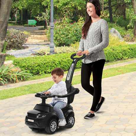 Cochecito correpasillos 3 en 1 para niños pequeños con música - Azul