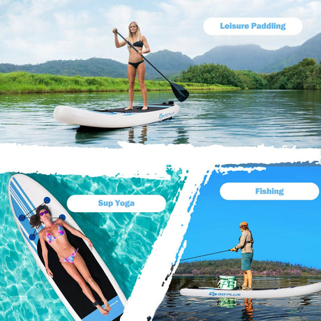 Tabla de paddle surf inflable de 10 pies con bolsa de transporte