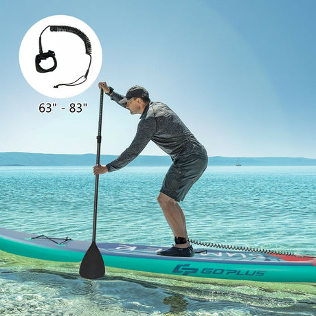Tabla de paddle surf hinchable de 10 pies con mochila, correa y remo de aluminio